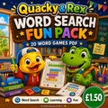 Quacky & Rex Word Search Fun Pack