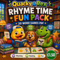 Quacky & Rex Rhyme Time Fun Pack
