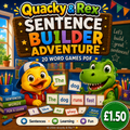 Quacky & Rex Sentence Builder Adventure