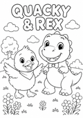 FREE Quacky & Rex Colouring Pack