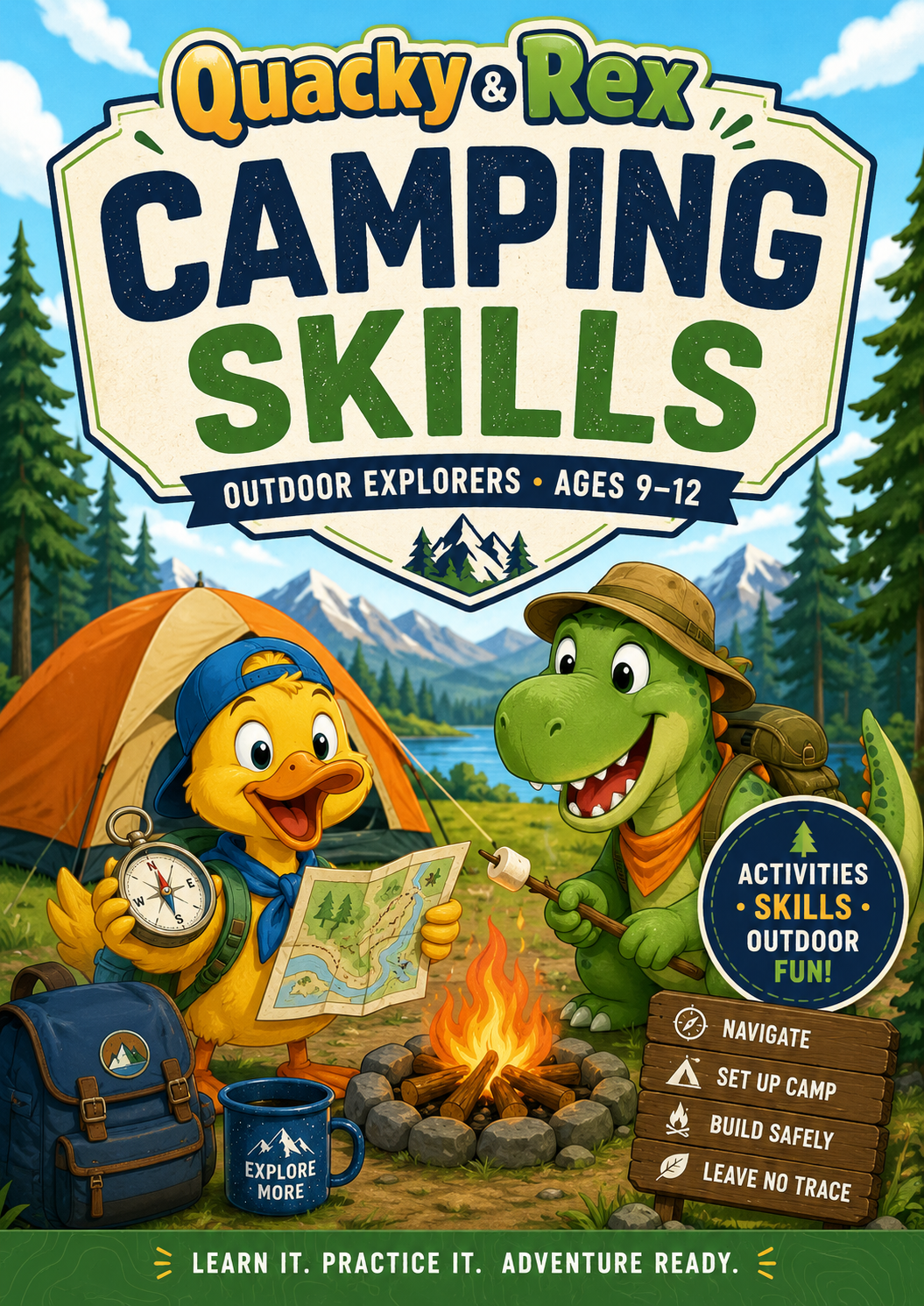 Quacky & Rex Camping Skills Adventure – Outdoor Explorers Ages 9–12
