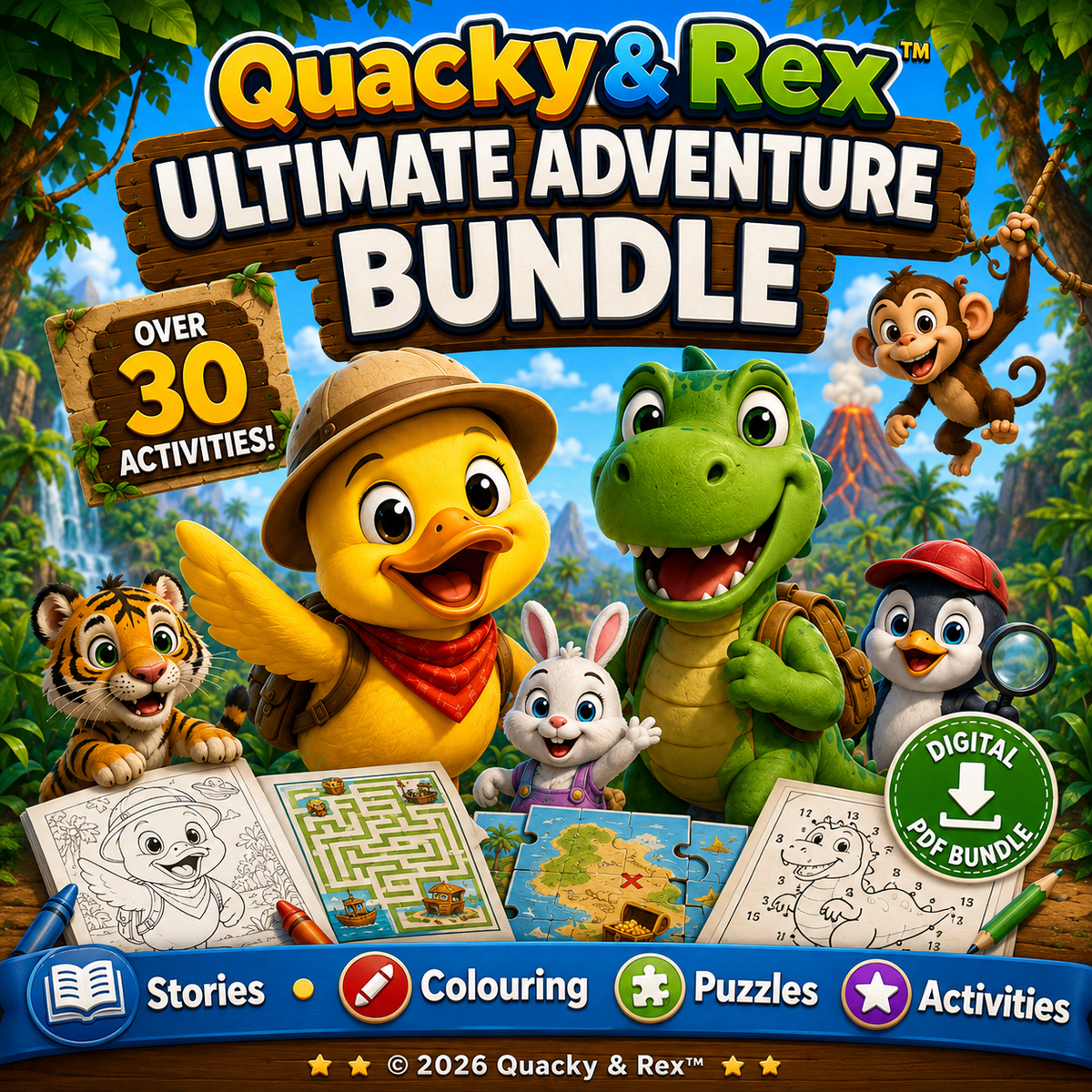 8️⃣ 🦆🦖 Quacky & Rex Ultimate Adventure Bundle
