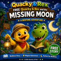 FREE Quacky & Rex and the Missing Moon – Digital Bedtime Story.