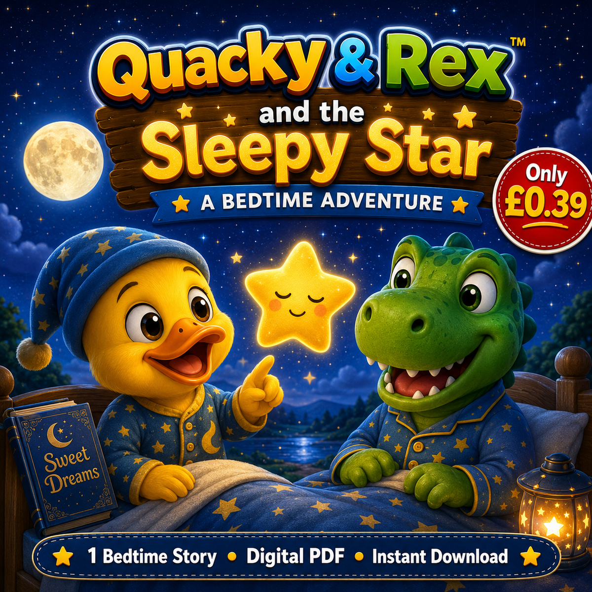 Quacky & Rex and the Sleepy Star – A Bedtime Adventure