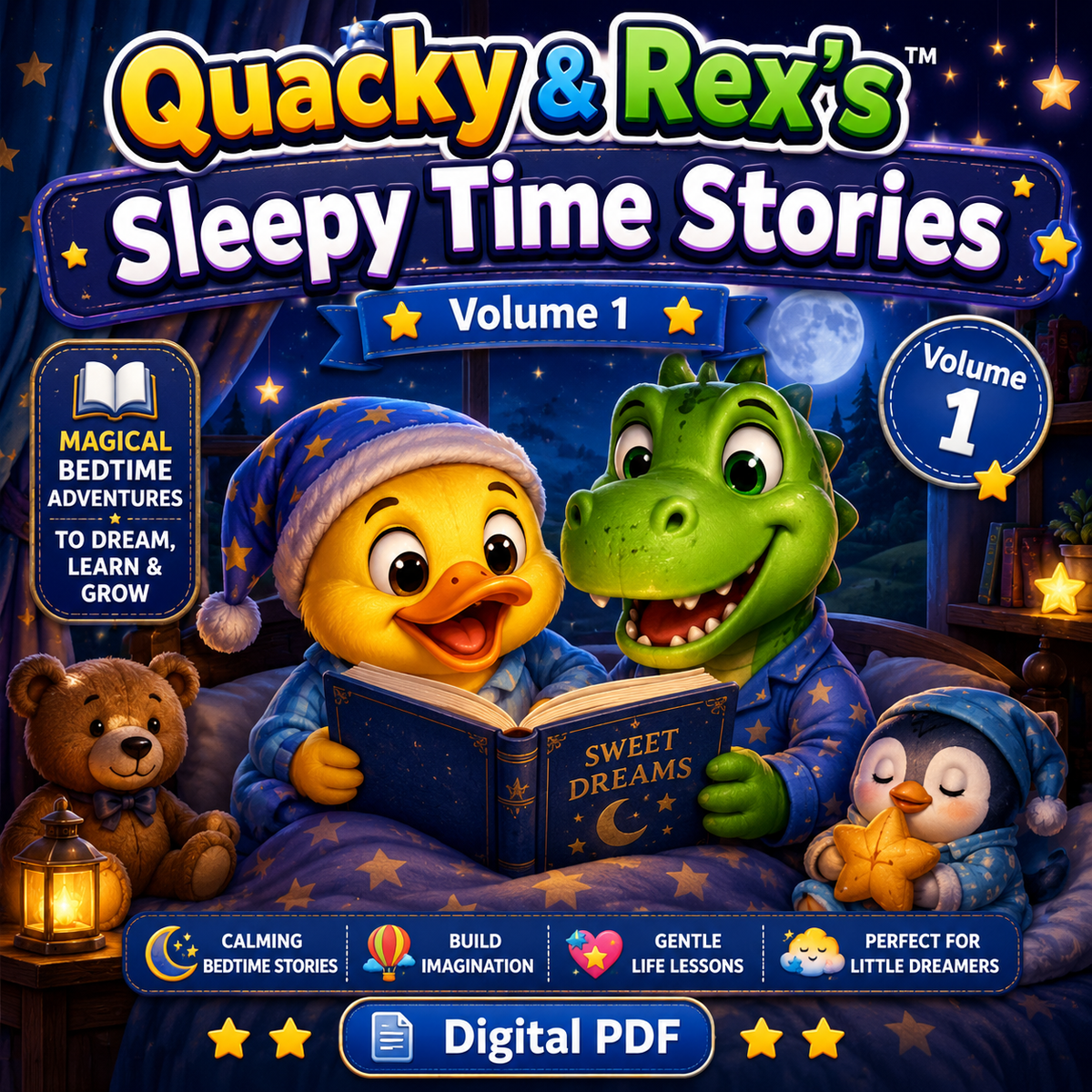 Quacky & Rex's Sleepy Time Stories — Volume 1