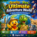 Quacky & Rex's Ultimate Adventure World — Stories, Colouring & Activities