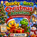 Quacky & Rex's Christmas Adventure — Stories, Colouring & Festive Fun