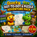 🔢 Quacky & Rex Dot-to-Dot & Puzzle Adventure Pack