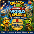 🌍 Quacky & Rex™ Ultimate World Explorer — 5 Adventure Bundle