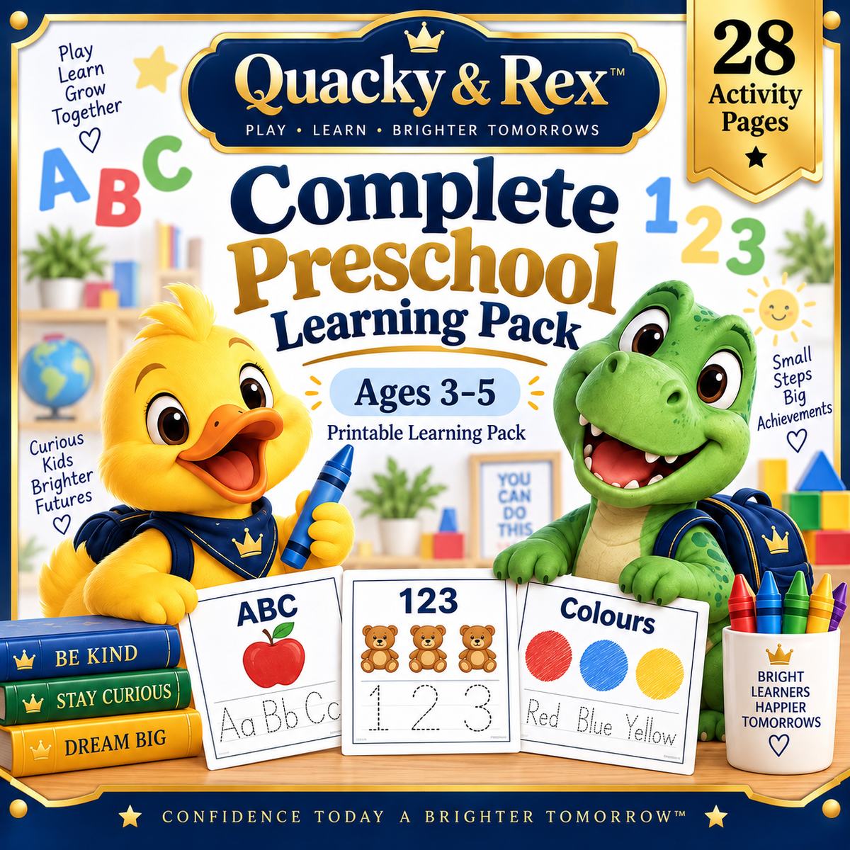 Quacky & Rex™ Complete Preschool Learning Pack