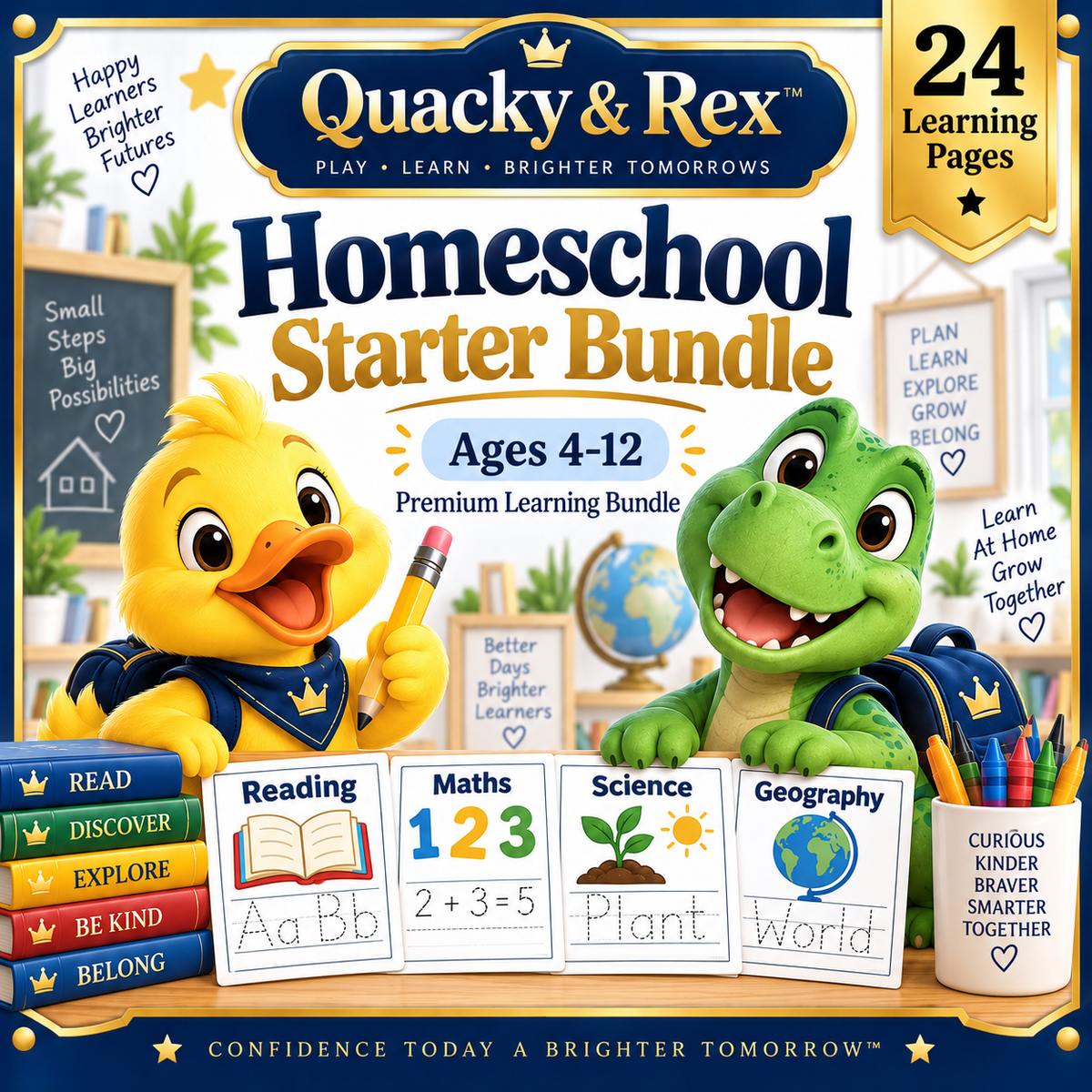 Quacky & Rex™ Homeschool Starter Bundle