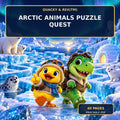 ❄️ Quacky & Rex™ Arctic Animals Puzzle Quest — 40 Pages