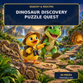 🦖 Quacky & Rex™ Dinosaur Discovery Puzzle Quest — 40 Pages
